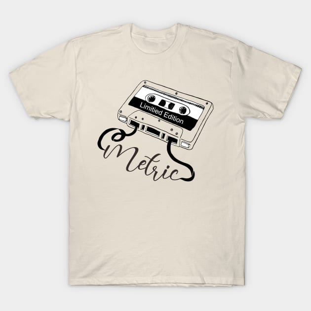 Metric - Limitied Cassette T-Shirt by blooddragonbest